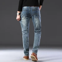 2021 sulee top brand new mens jeans business casual elastic comfort straight denim pants male high quality brand trouser