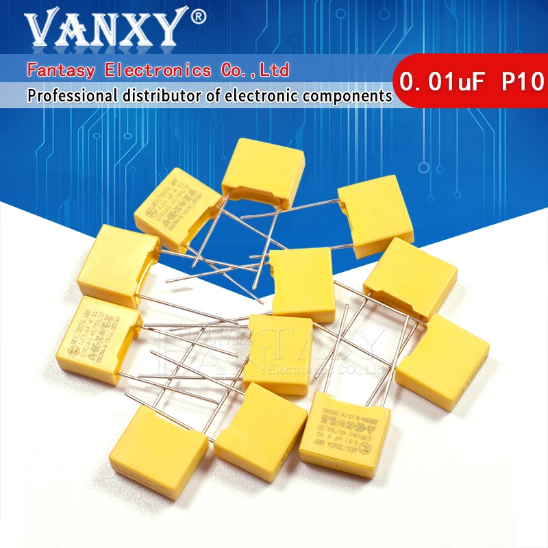 20шт 0 01 мкФ конденсатор X2 275VAC Pitch 10 мм полипропиленовая пленка 10NF|capacitor x2|0.01uf capacitorx2