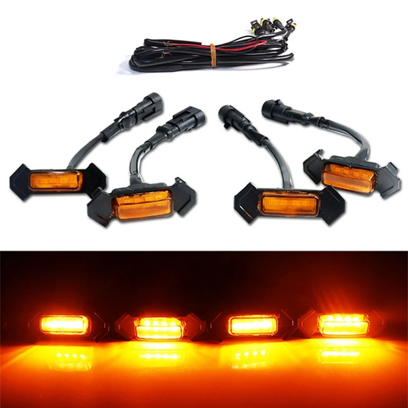 

4 Pcs Seven Sparta Led Lights with Fuse for 2016-2019 Aftermarket Tacoma TRD PRO Grille