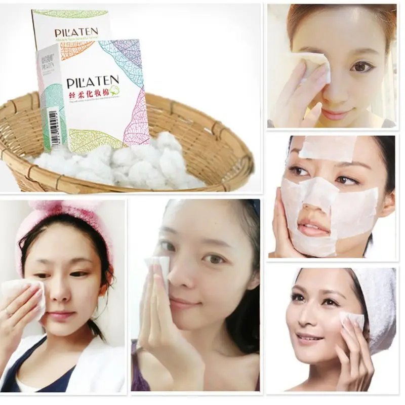 100 шт./коркор. ватные диски для макияжа лица средство удаления косметика очищения