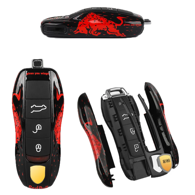 

Car Key Shell for Porsche Cayenne 718 Palamela Macan Car Remote Control Key Cover Decoration Accessories