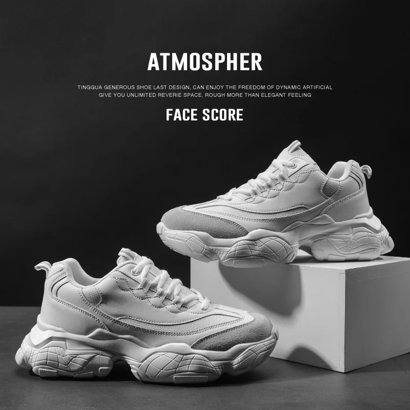 Мужские кроссовки черные белые повседневные Нескользящие дышащие | Обувь