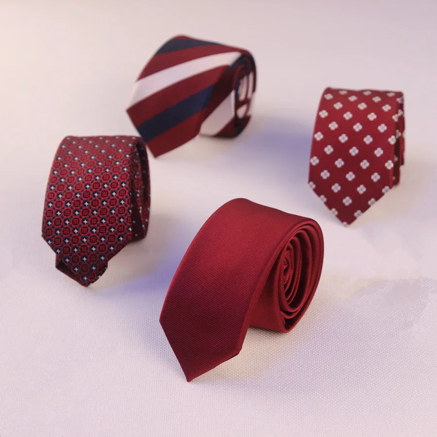 Модные мужские Узкие галстуки повседневное 5 см 6 Ширина хлопковые Галстуки для