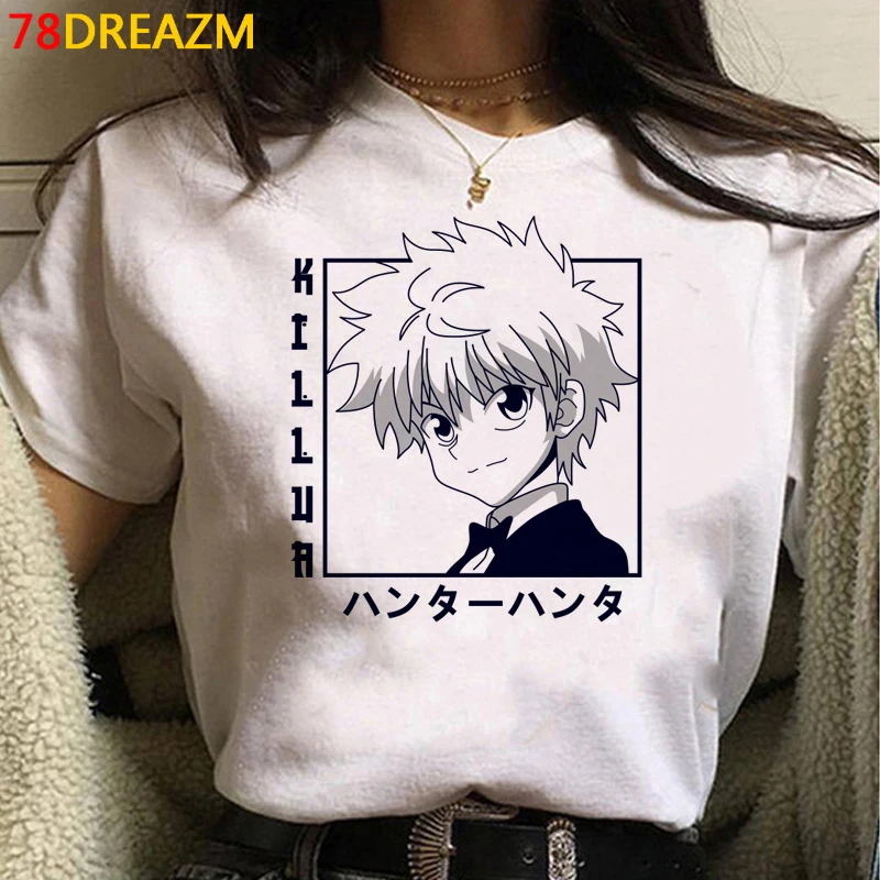 Футболка Hunter x Killua Hisoka Мужская японский топ с графическим принтом для пар летняя в