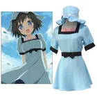 Steins Gate Шиина маюри Косплэй костюм платье в стиле лолита платье служанки для Хэллоуин костюмы