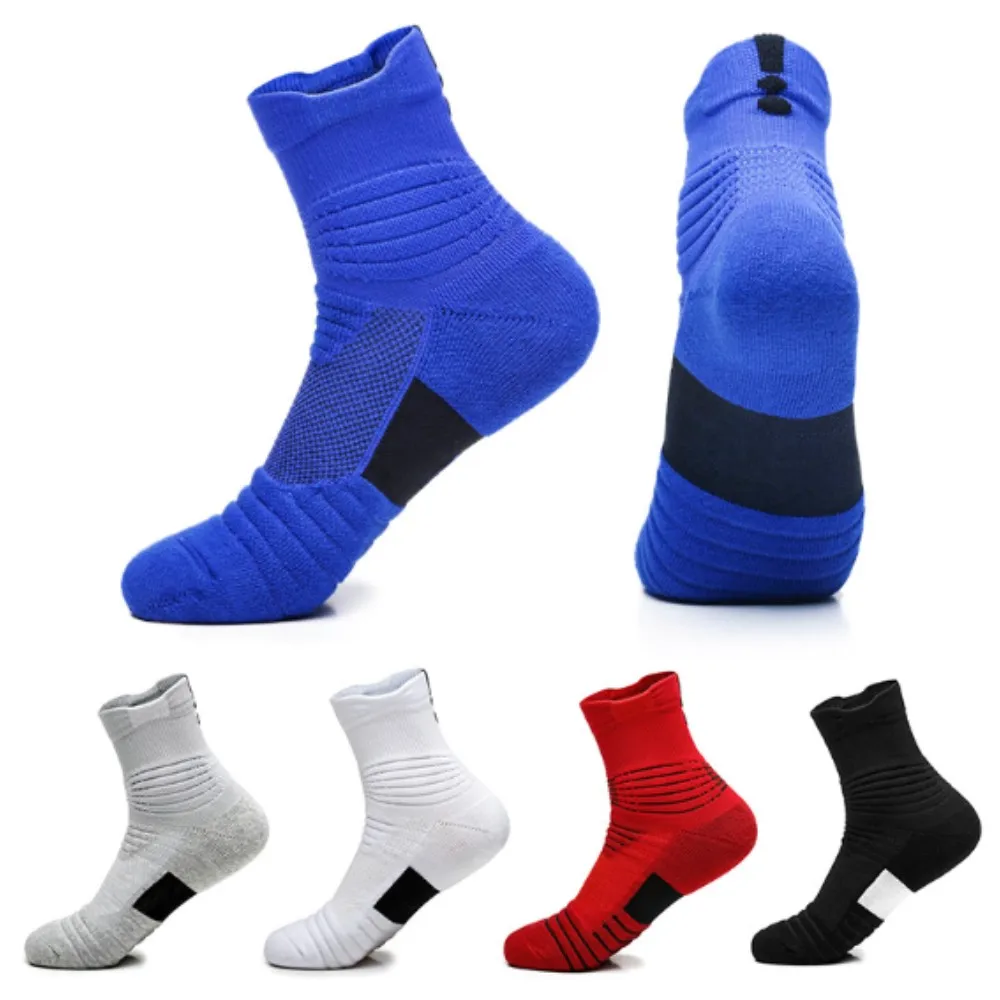 

High Quality Men's Socks Casual Breatheable Business Socks Anti-Bacterial Quick Drying Sports Socks Cycling Running Basketball