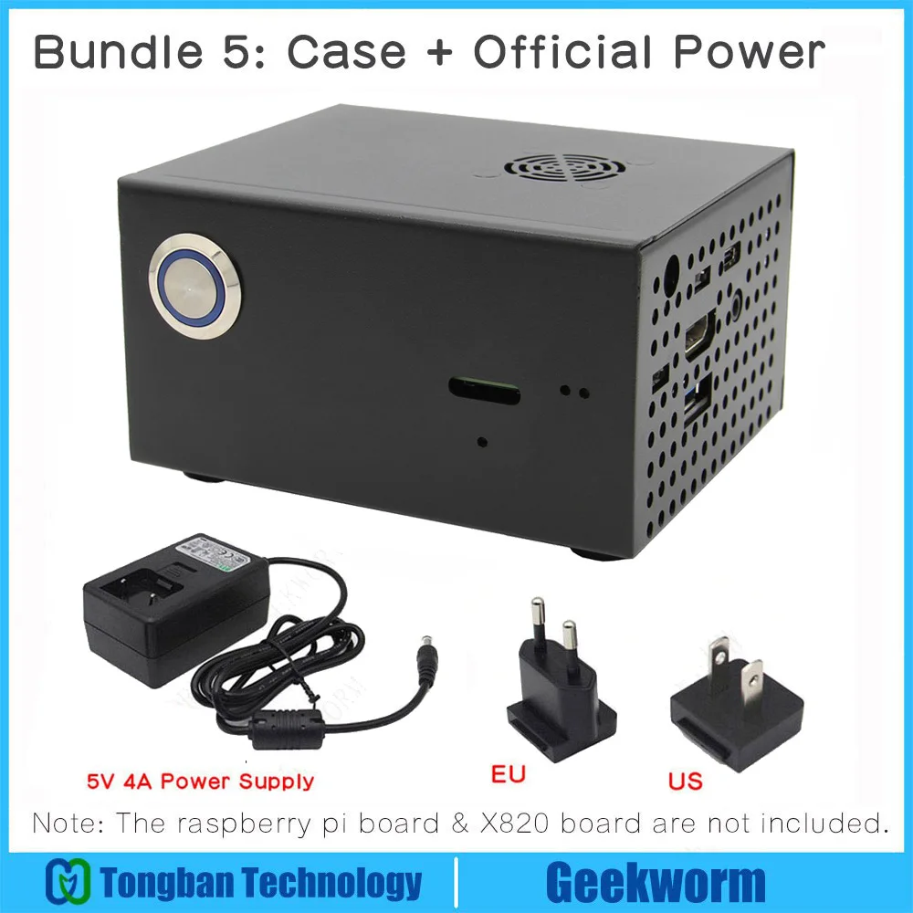 Raspberry Pi 2," SATA HDD/SSD Плата расширения хранения, X820 V3.0 USB 3,0 мобильный жесткий диск модуль для Raspberry Pi 3 Модель B+/3B - Комплект: Комплект 5