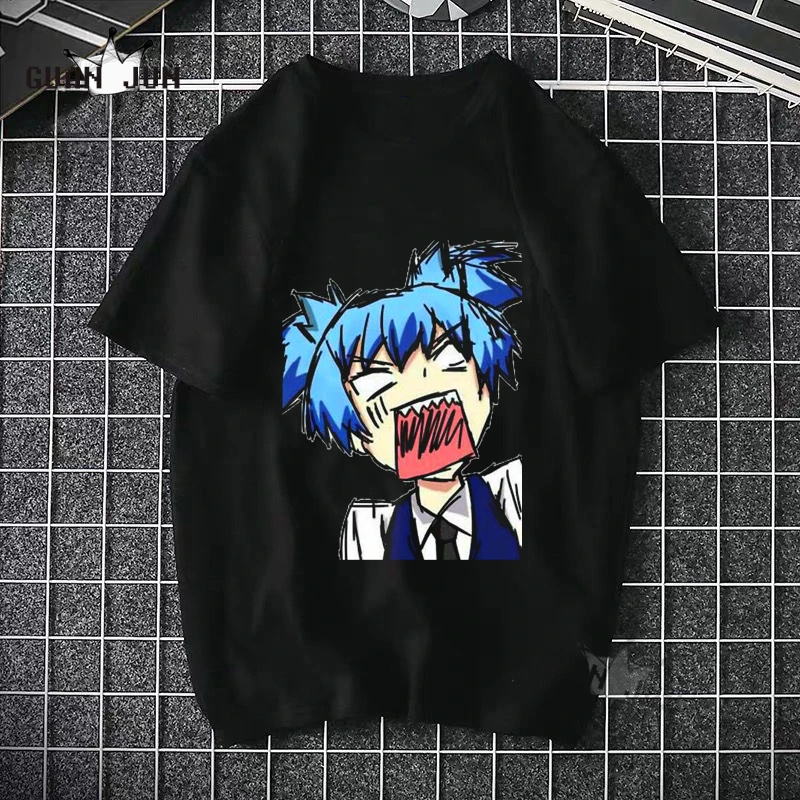 

Модные топы унисекс с коротким рукавом, футболка для мужчин и женщин, футболка с японским аниме-принтом убийц, классная футболка для женщин, ...