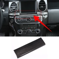gps screen below panel cover trim stickers for land rover discovery 4 abs chrome auto accessories decoration dark wood grain