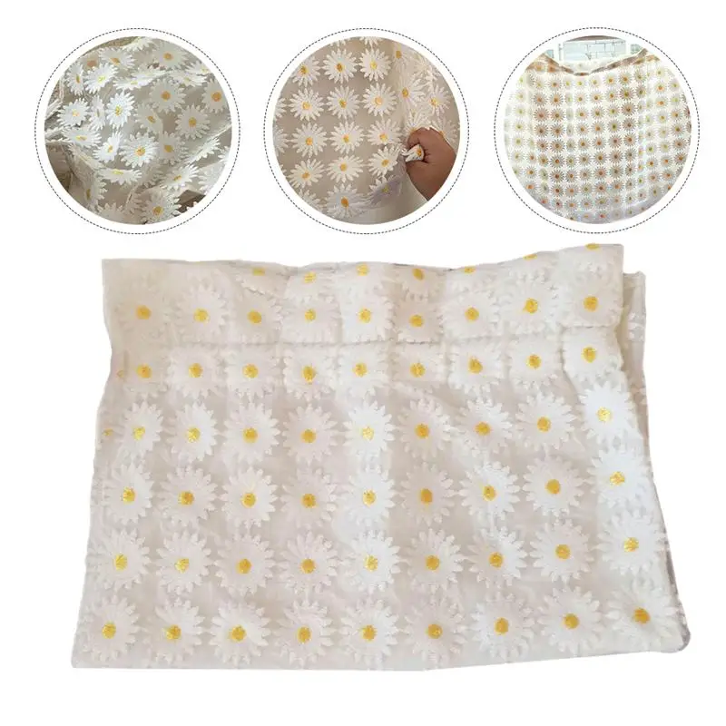 

1pc Little Daisy Pattern Door Curtain Short Hanging Curtain (Assorted Color)