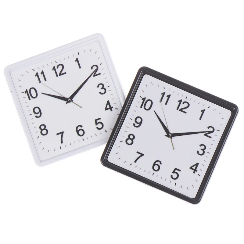

1:12 Resin Dollhouse Miniature Wall Clock Play Doll House Miniaturas Home Decor Accessories Toy Pretend Furniture Toy