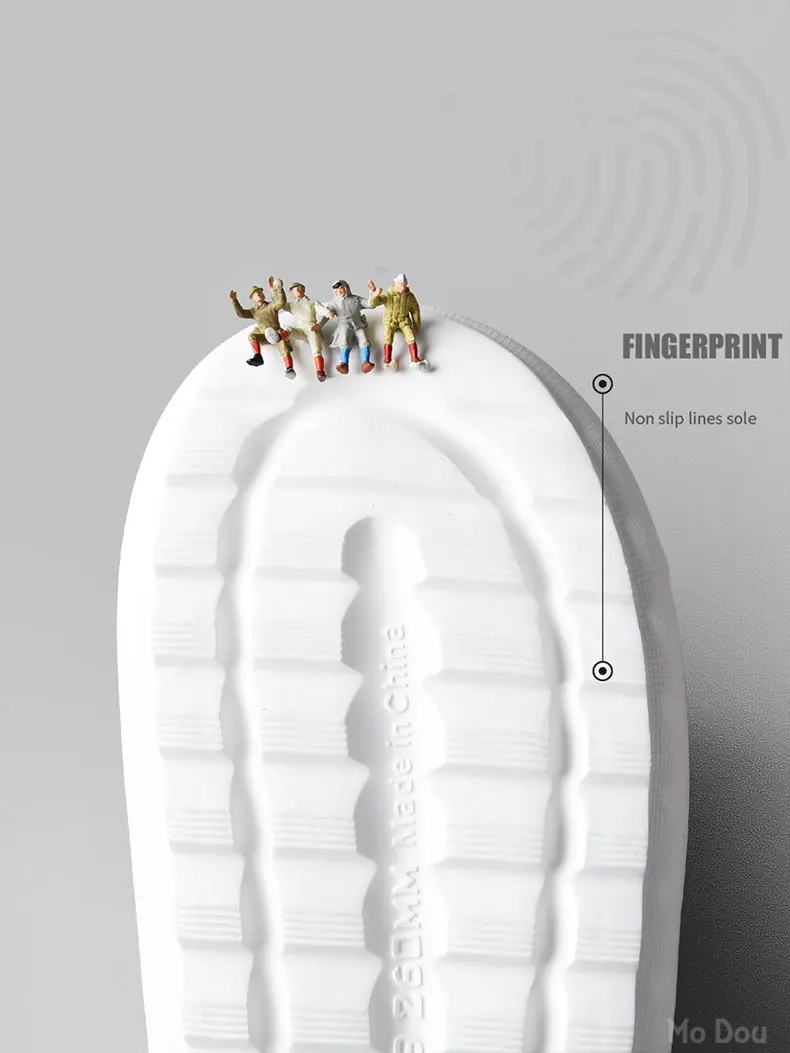 Шлепанцы Mo Dou женские/мужские всесезонные хлопок Эва открытый носок симпатичная