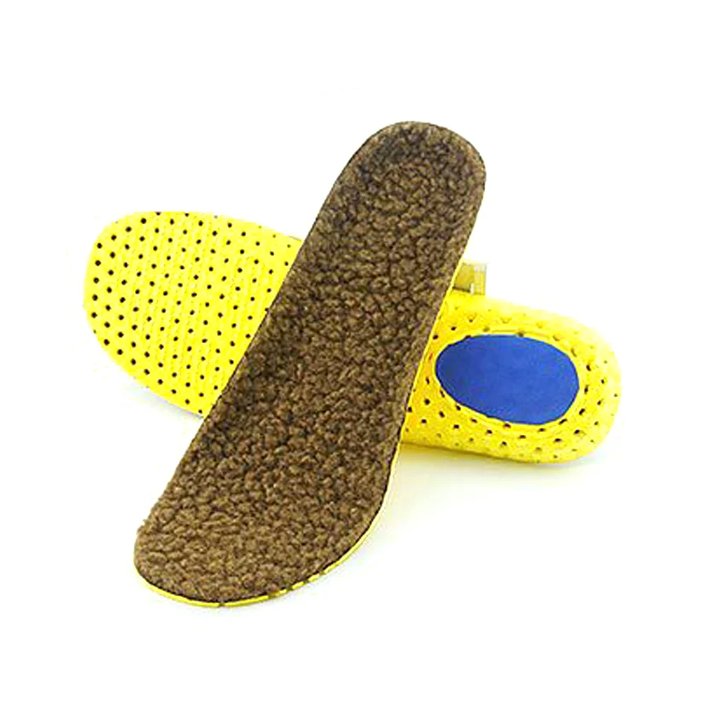 Теплая стелька с подогревом кашемировые теплые стельки толстые мягкие дышащие