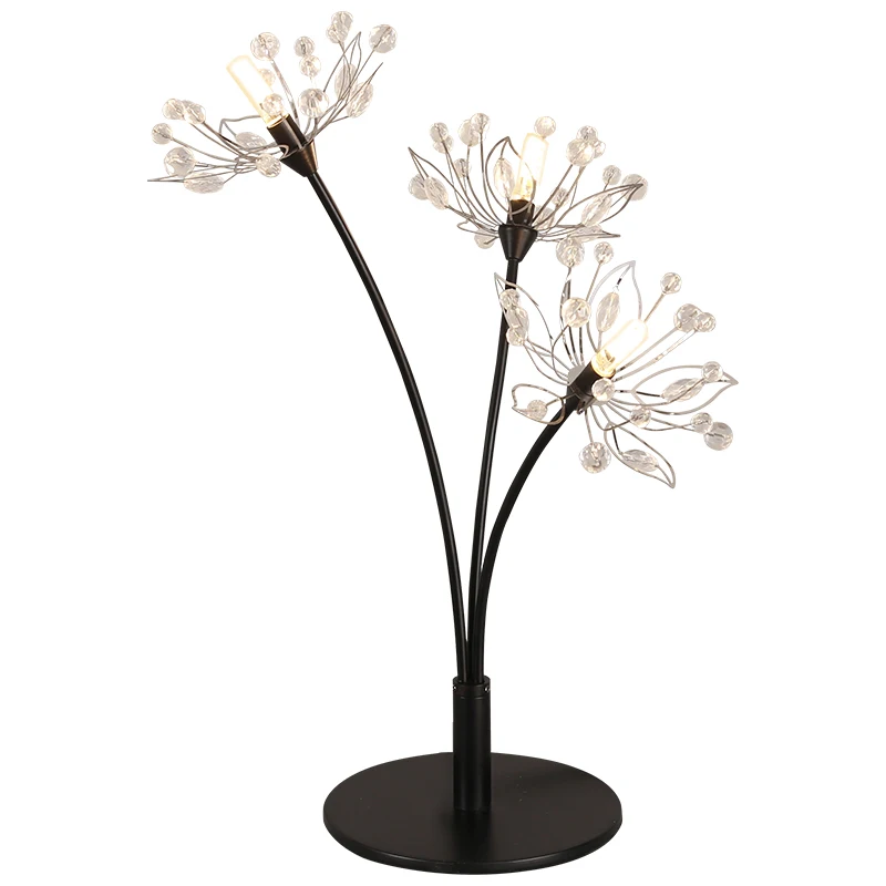 Offerte Decorazione Sala Da Pranzo Tavolo In Cristallo Di Luce 3 Pcs Led Stella Lampada Da Tavolo Lampada Da Tavolo Di Nozze Di Ferro Antico Camera Da Letto Illuminazione Bar Lampara