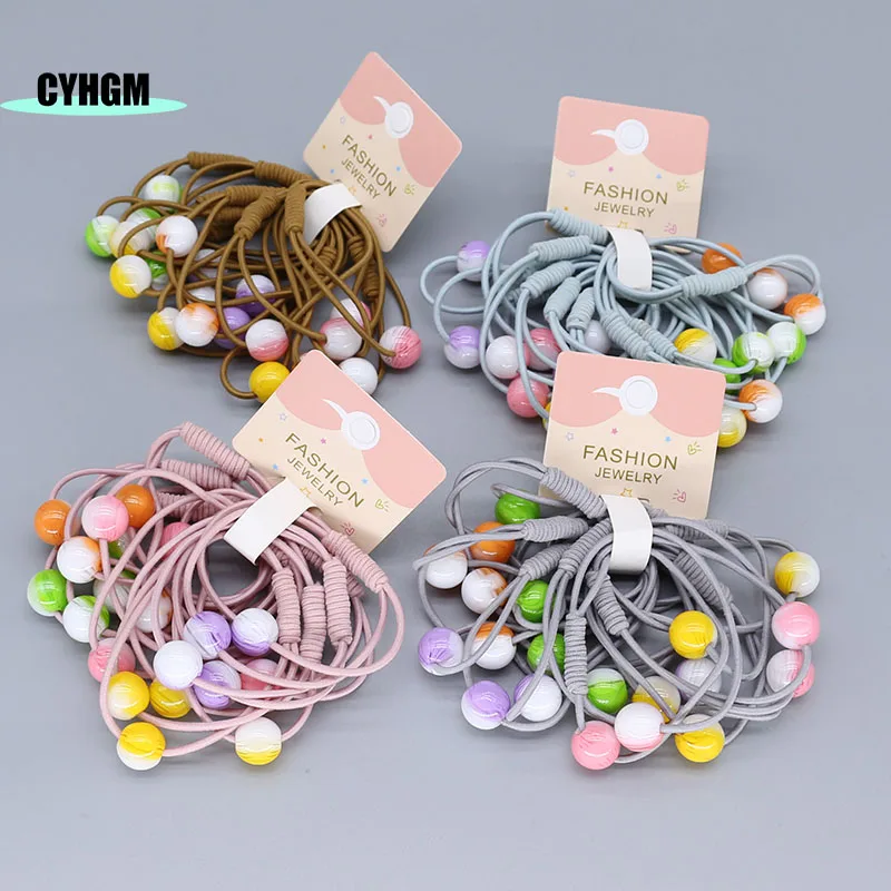 Эластичные повязки для волос девочек милые завязки украшение с желейным бантом