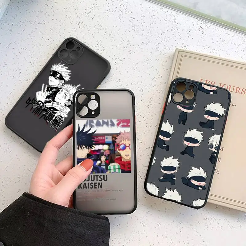 

Jujutsu Kaisen Phone Case For iPhone 12 11 Mini Pro XR XS Max 7 8 Plus X Matte transparent cover