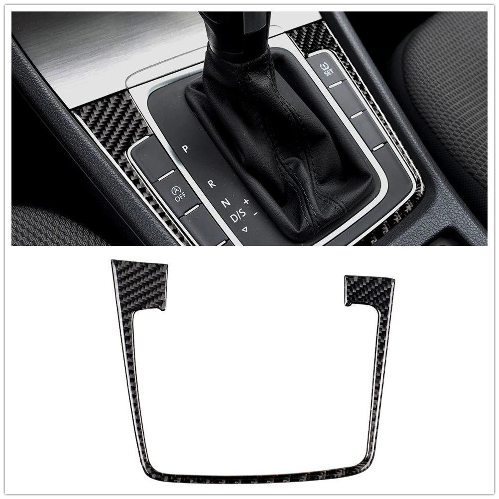 

Углеродного волокна консоль панельная Накладка для коробки передач для VW Golf 7 2013-2017 без отверстия