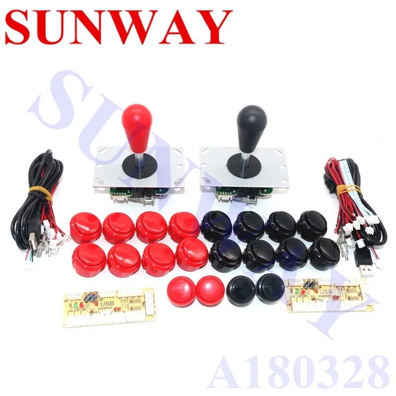 Аркадный джойстик DIY Kit Нулевая задержка аркадная DIY Kit USB энкодер для ПК Джойстик Sanwa для аркадных игр+ Sanwa кнопочные кнопки для аркадной игры Mame