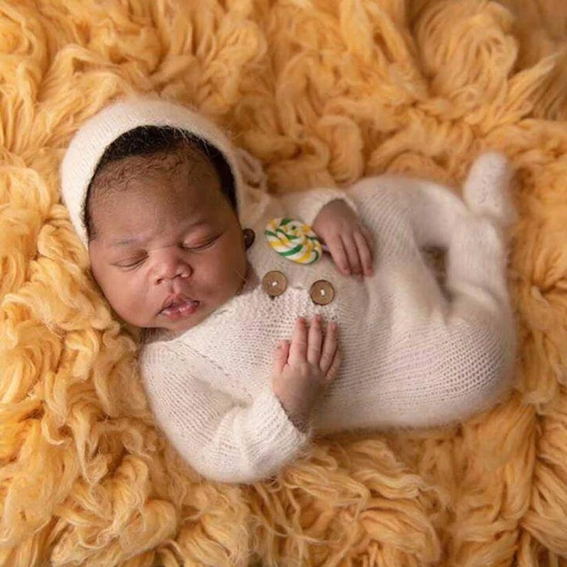 Accesorios de fotograf&iacute;a hechos a mano para beb&eacute;, piruleta de cer&aacute;mica suave para reci&eacute;n nacido, decoraciones, accesorios para posar fotos infantiles-2