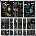 Винтажная металлическая табличка для виски, настенная наклейка, жестяная этикетка для винных бутылок в стиле ретро, украшение для дома и бара