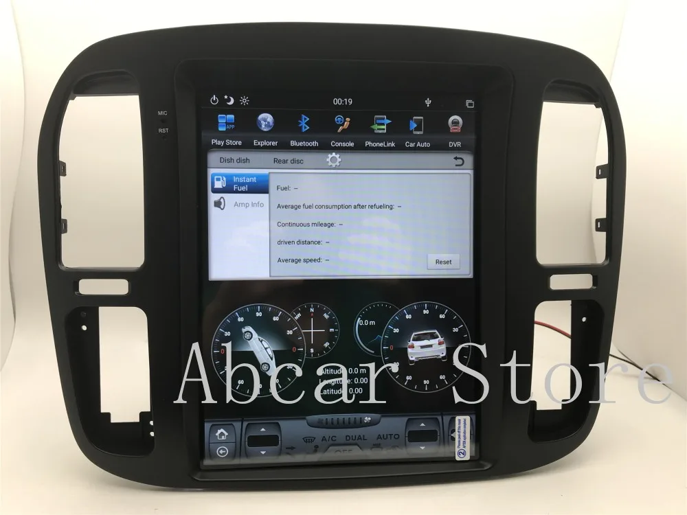 Tesla стиль Android 8,1 автомобильный dvd-плеер gps навигация для TOYOTA LAND CRUISER LC100 LEXUS LX470 1999-2002 радио px6 carplay ips