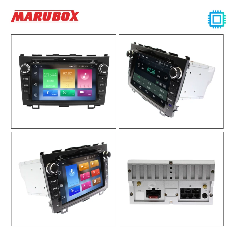 MARUBOX 2 Din Car GPS Android 10 Six Core 4GB RAM For Honda CRV CR-V 2007-2012 DVD Navi Stereo Radio Multimedia Player 8A001PX6 |