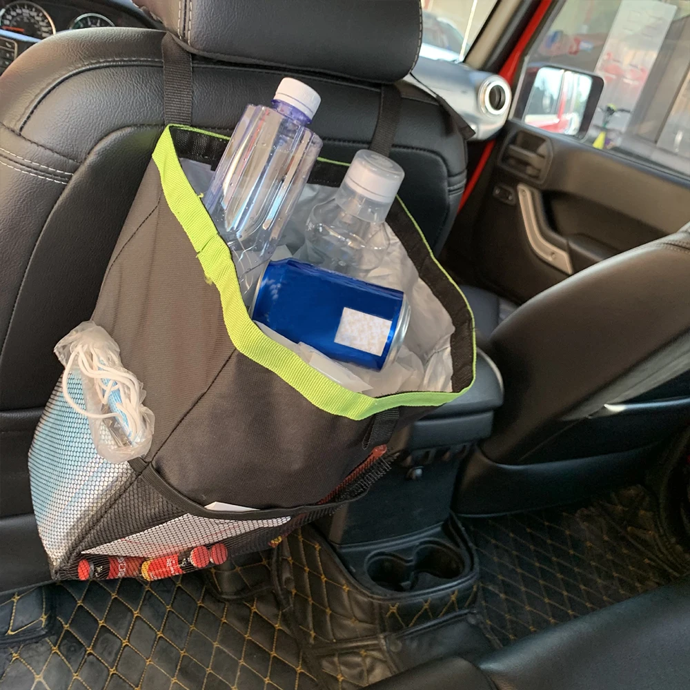

Oxford Cloth Folding Car Trash Can Waterproof Waste Bin Basket Garbage Bag Organizer Umbrella Beverage Storage Bag Auto Parts
