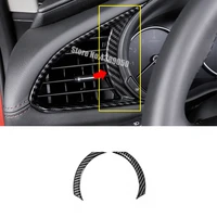for mazda 3 2019 2020 accessories abs mattecarbon fibre car steering wheel left and right air outlet cover trim car styling