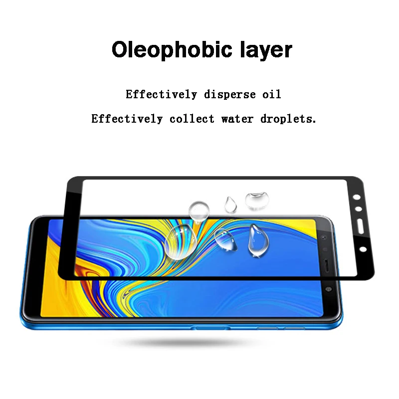 2 шт./лот полноэкранное защитное Стекло для samsung A6 A8 плюс A7 Стекло 6 8 A7 A600F A750F A730 процессором обработки изображений, Samsnng Galax