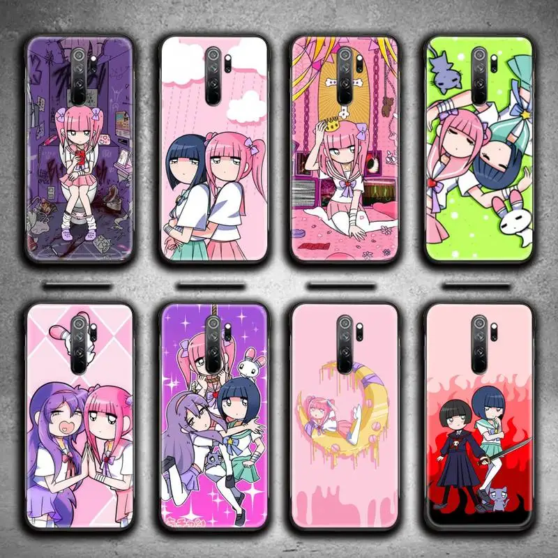 Kawai Anime Menhera and Yumekawa чехол для телефона Redmi 9A 9 8A 7 6 6A Note 8 8T Pro Max K20 K30 Pro|Бамперы| |