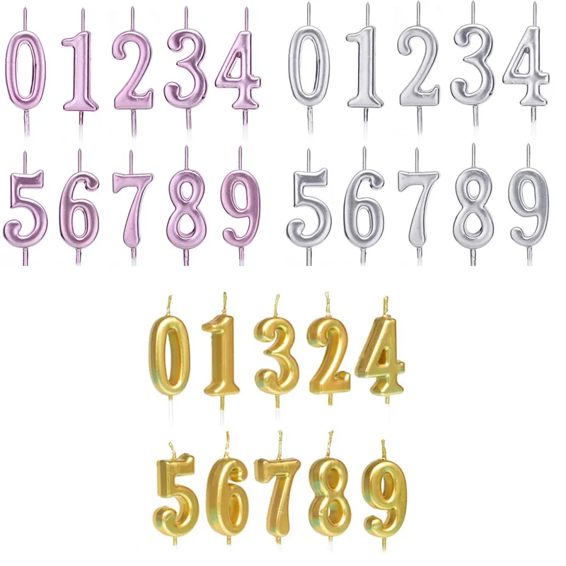 Номер торт свечи топперы на капкейки с днем рождения инструменты для украшения