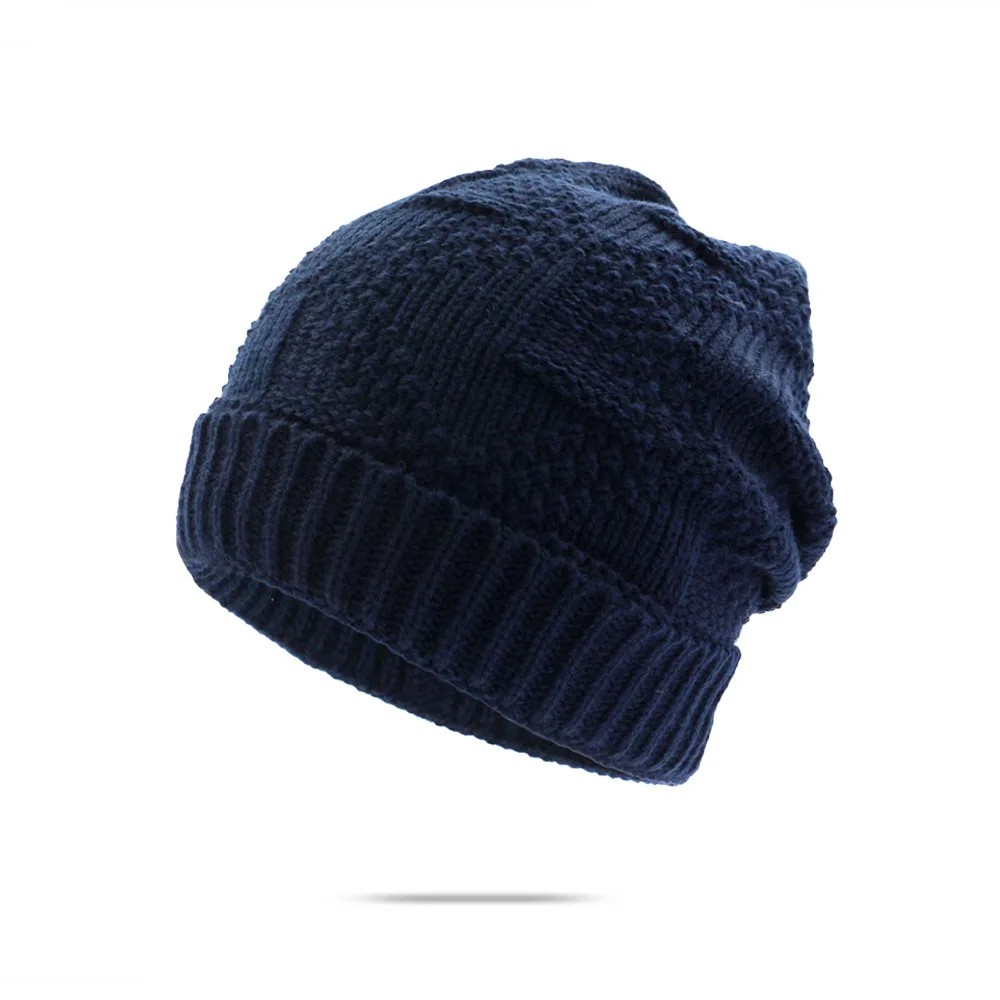 

Solid Color Knitted Hat Winter Warm Hat Skullies Cap Beanie Hat for Adult Men and Women 117