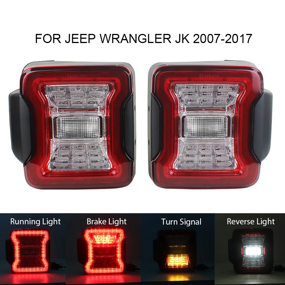 Новый автомобильный светильник в сборе для Jeep Wrangler JK 2007 2017 светодиодный задний