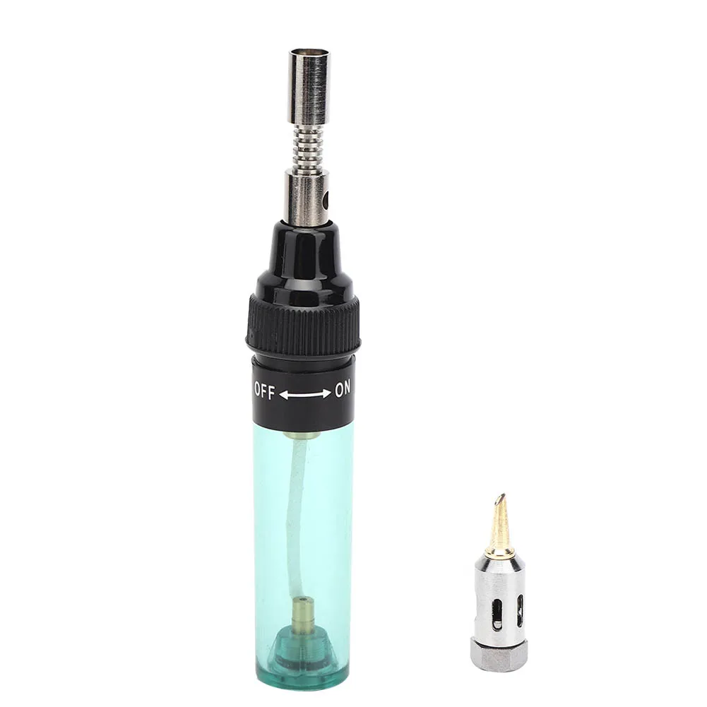 

Gas Soldering Iron Pen‑Shaped Gas Torch Labor‑Saving Ergonomic Handle Plastic + Iro