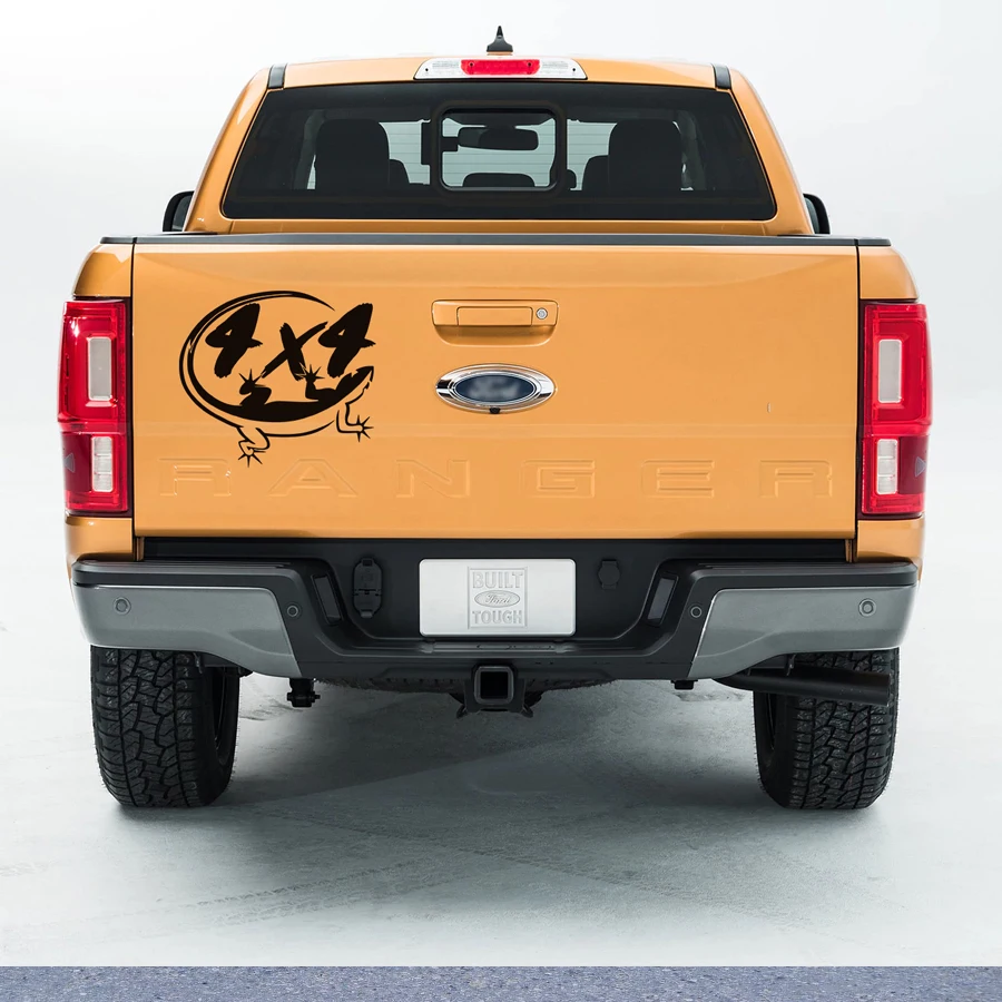 Бесплатная доставка 1 шт. автомобильная наклейка в виде ящерицы 4x4 на заднюю дверь