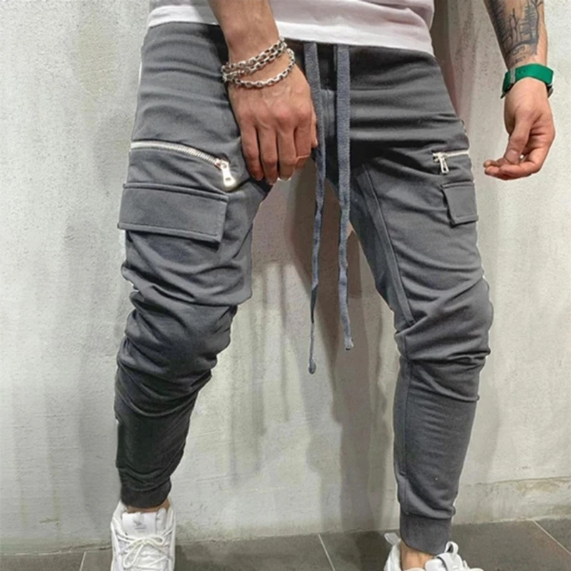 Брюки-Джоггеры мужские в стиле хип-хоп повседневные штаны-карго уличная одежда
