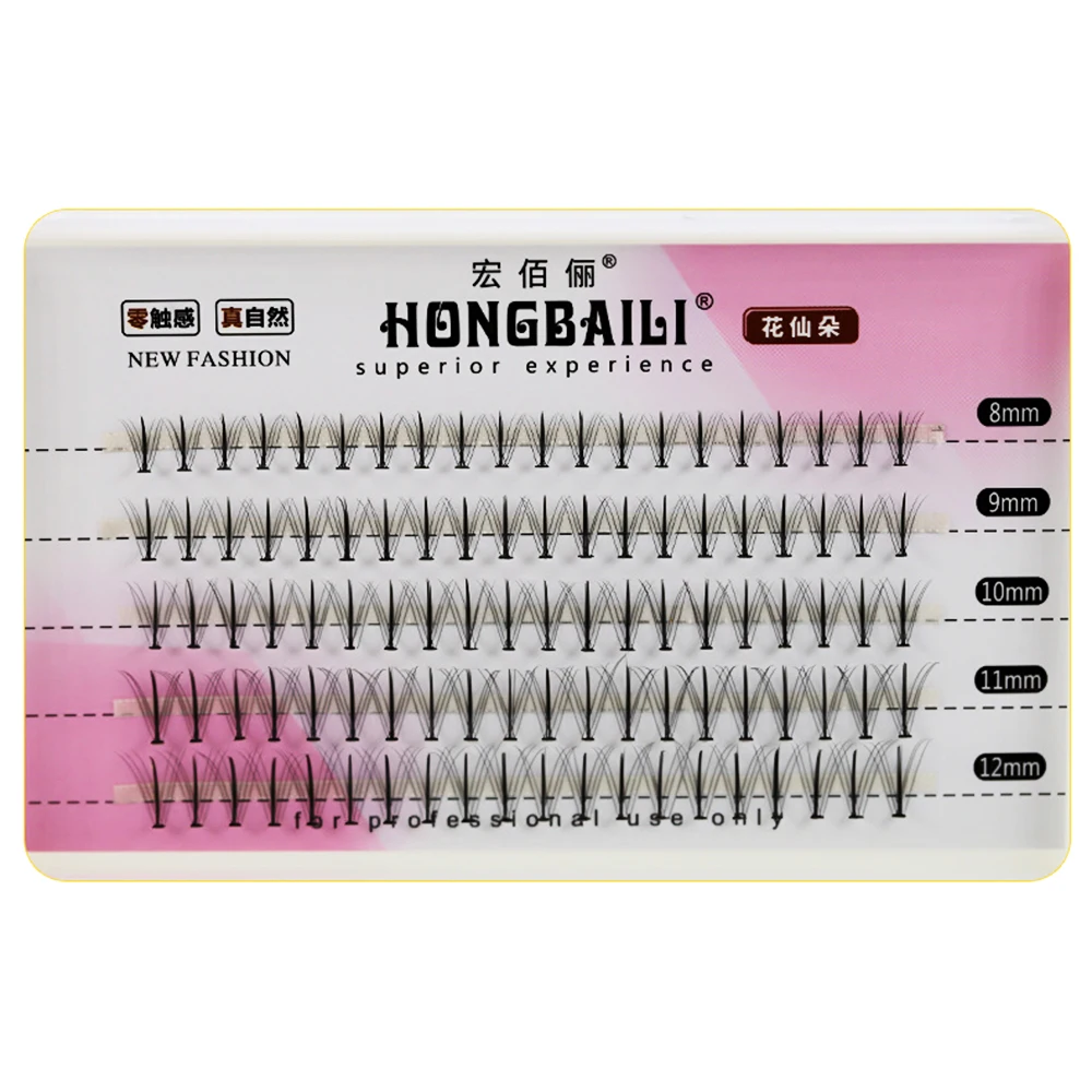 

NEW Japanese And Korean Style False Eyelashes Fishtail Type Flower Fairy 10P Hot Melt Mix False Eyelashes 10 Hairs Eyelashes