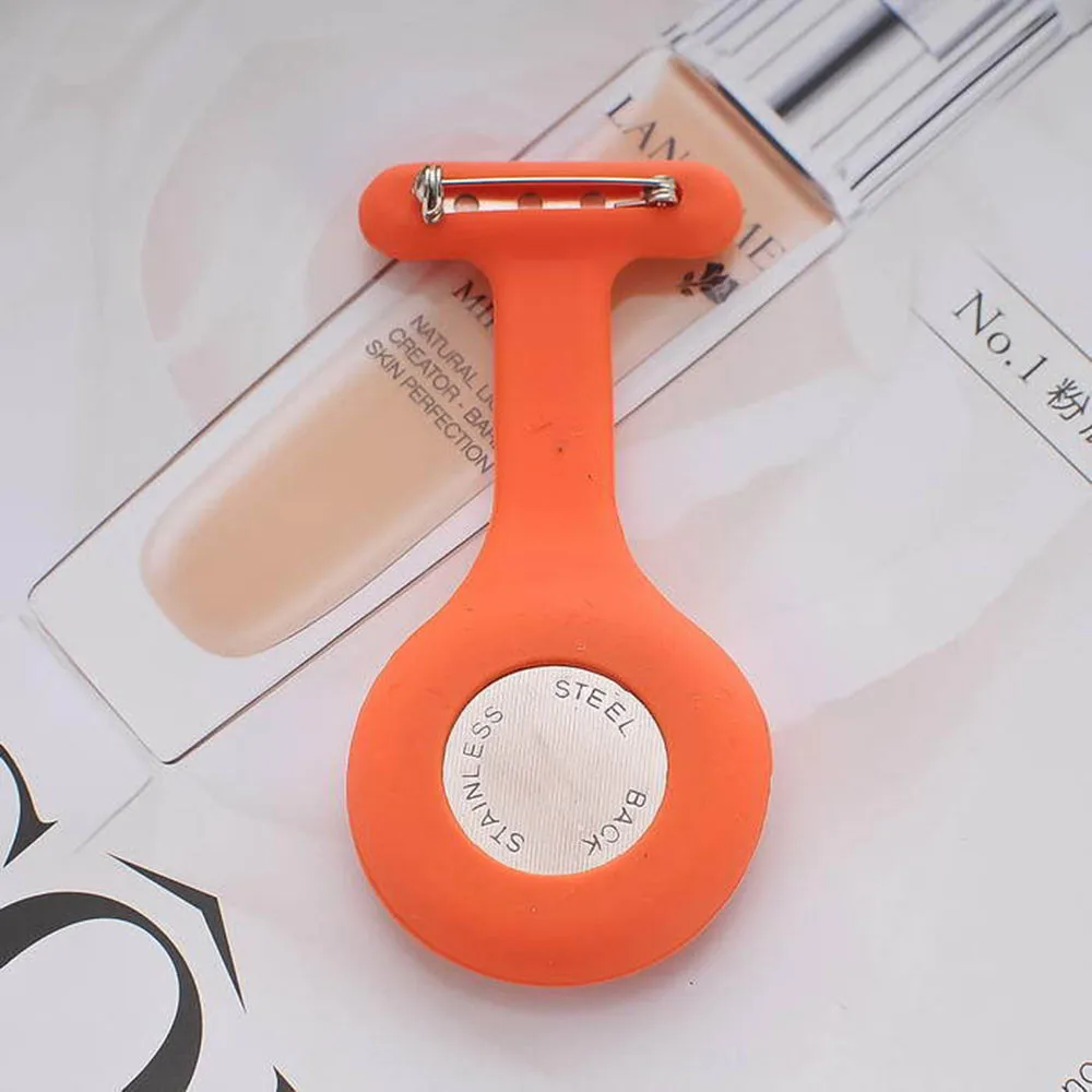 

Fashion Pocket Watches Silicone Nurse Watch Brooch Tunic Fob Watch With Free Battery Simple chest watch Reloj De Bolsillo Sell