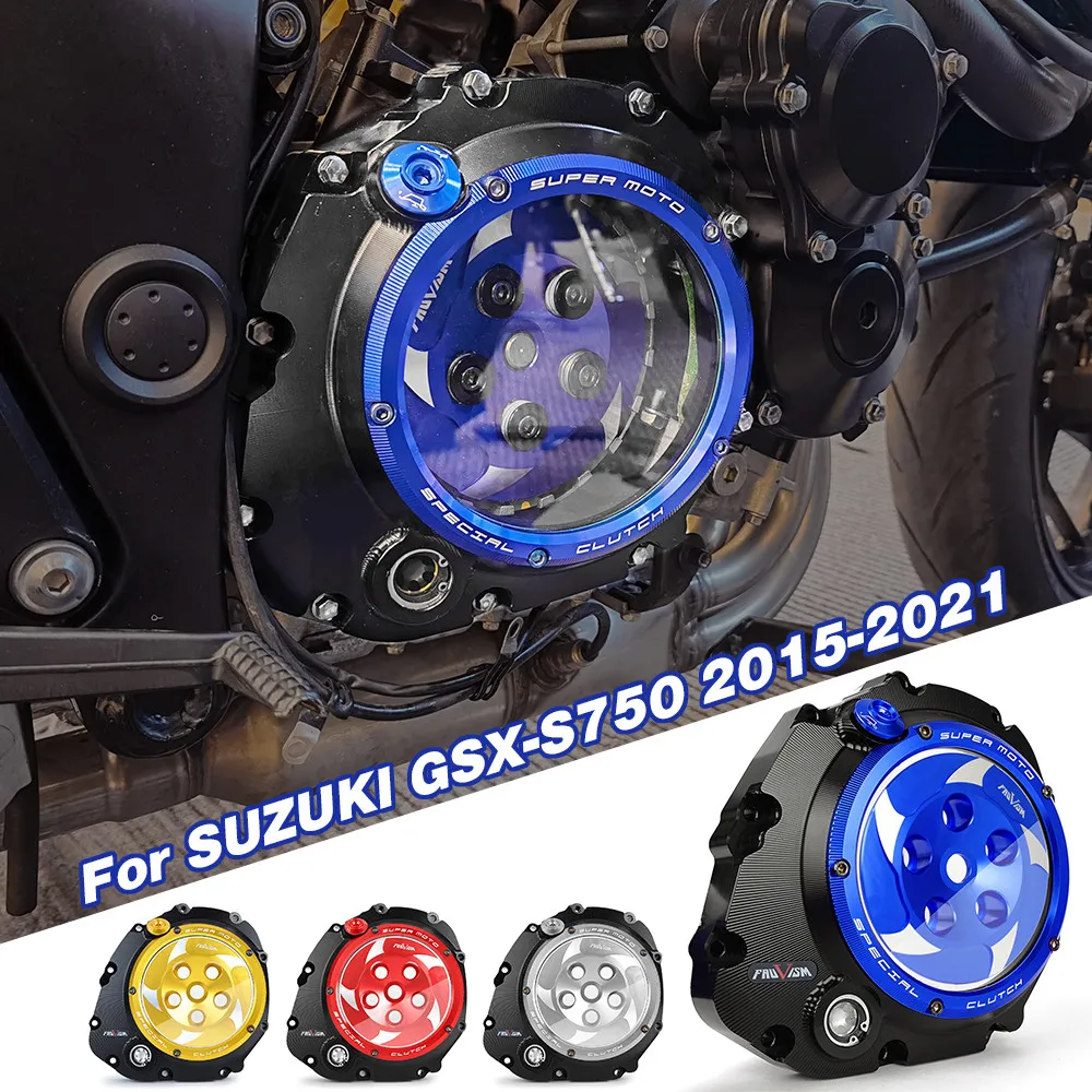 GSX-S GSXS 750 2005-2021 Motorcycle Engine Clear Clutch Cover Protector Guard for Suzuki GSXS GSX-S GSX S 750 GSX-S750 2019 2020