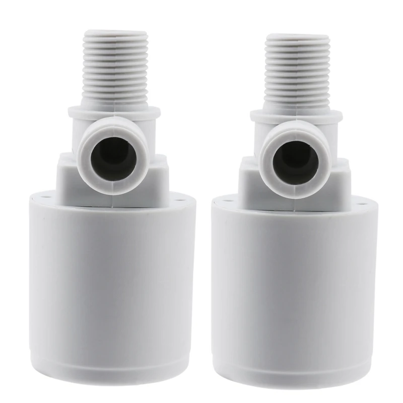 

2X Solar Water Tank Water Tower Pool Automatic Water Level Controller Plastic Float Ball Valve Water Level Switch