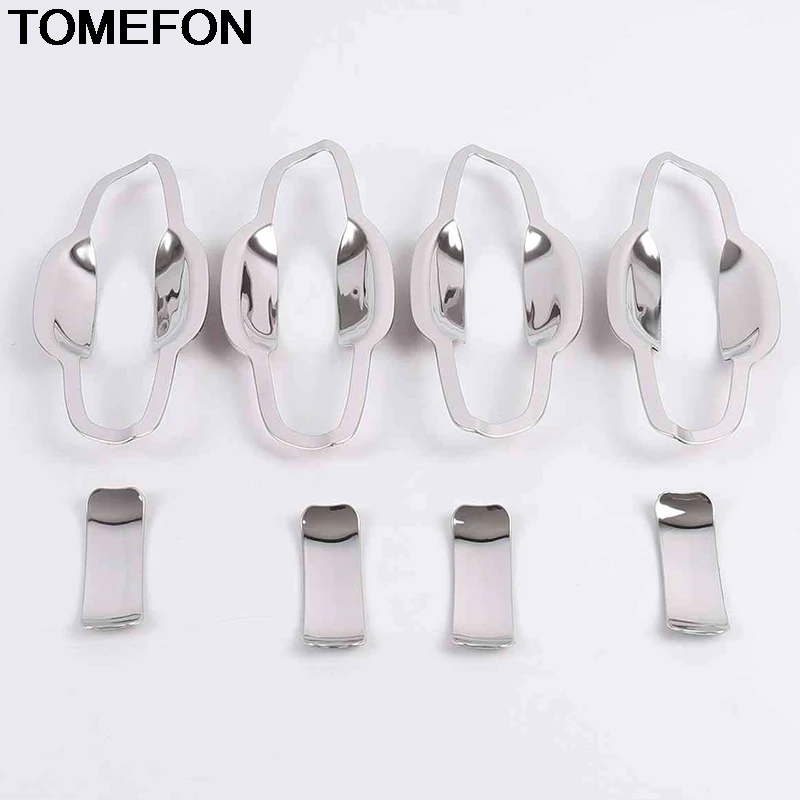 TOMEFON For Volkswagen T-Cross 2018 2019 2020 Exterior Door Handle Sequin Bowl Cover Trim Sticker Accessories Stainless Steel | Автомобили