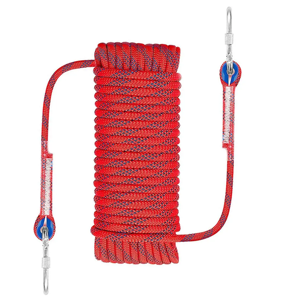 

Climbing Rope 10MM Diameter Emergency Escape Rock Hiking Rope Outdoor Safety 20M Rope Mountain Equipment For Camping Surface