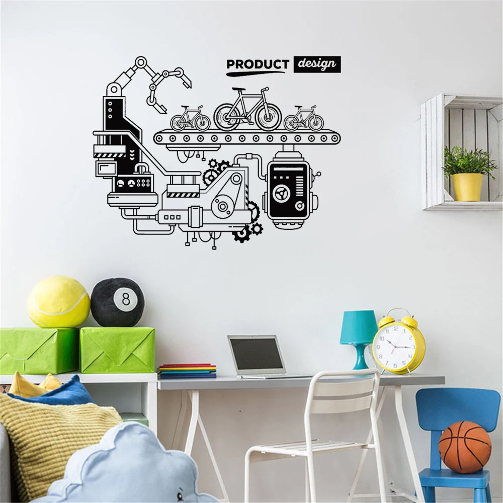 

Office Decoration Art Wall Decal Office Wall Sticker Laboratory Decor Vinyl Mural Decal Movable DW20158