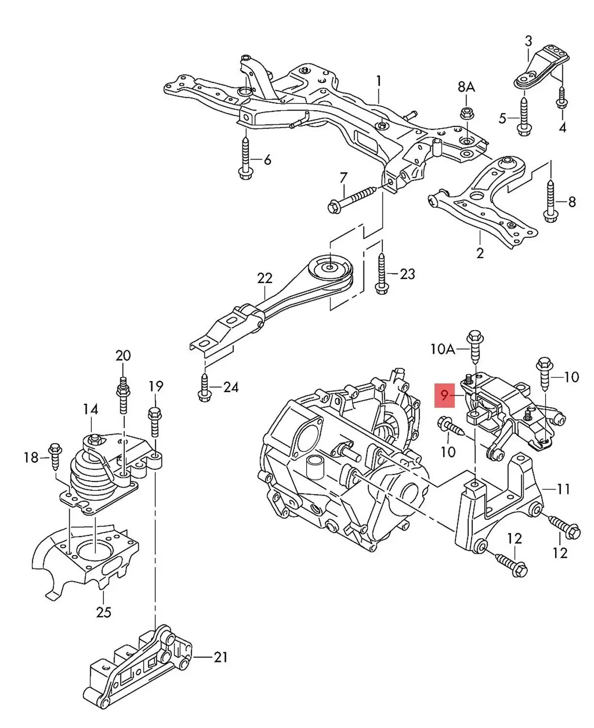 

RICAMBI USATI 6R0199555K SUPPORTO MOTORE AUDI A1 Serie (8X) 2014 1200