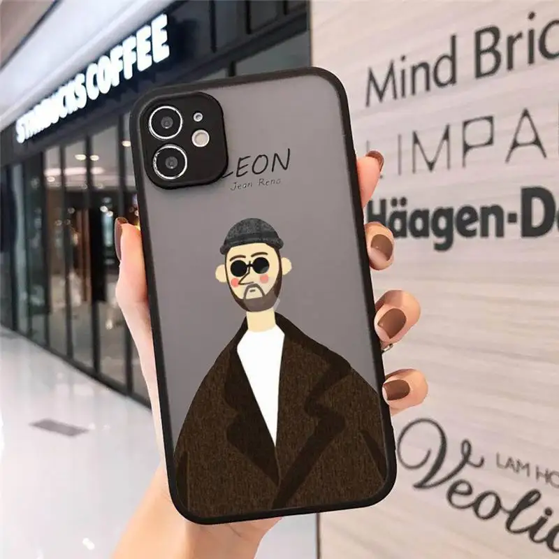 

Leon Matilda Natalie Portman Movie Phone Case Matte Transparent for iPhone 7 8 11 12 s mini pro X XS XR MAX Plus cover funda