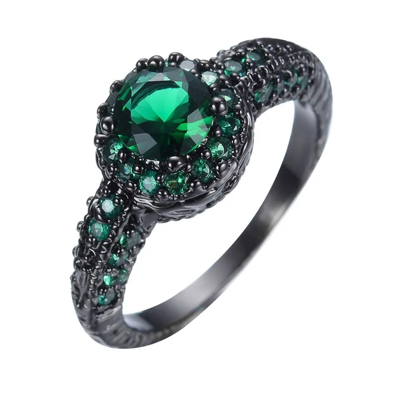 Кольцо Bague Ringen, женское, 925 пробы, серебряное, созданное, круглое, изумрудное, обручальное кольцо, на день рождения, для подруги, прекрасный подарок, Брендовое ювелирное изделие
