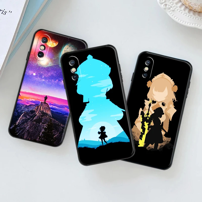 

Genshin Impact Starry Sky Phone Case For iPhone 13 11 12 Pro MAX 6 6S 7 8 Plus 13 12 Mini X XR XS MAX Funda Coque Carcasa Cases