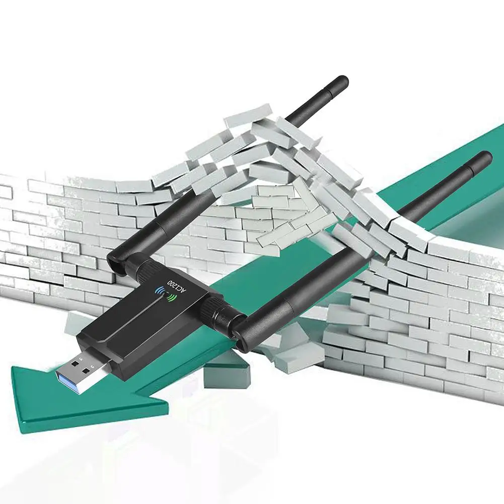 

Беспроводной USB Wi-Fi адаптер, 1200 Мбит/с, 2,4/5,8 ГГц