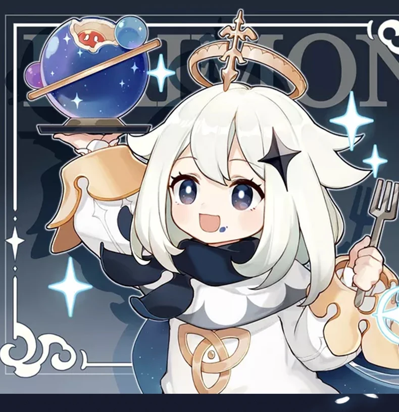 

{CosAll}Paimon Genshin Impact Paimon Jumpsuit Cosplay Costume Halloween Costumes Full Set