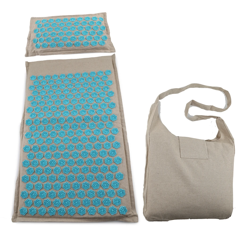 

Nature Linen Coconut palm Yoga Massage sport pillow Cushion Acupressure Mat